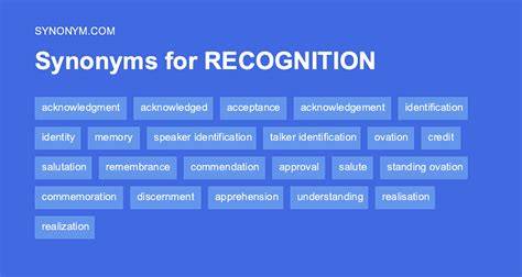 Synonym For Recognizing