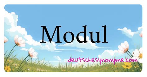 Synonym Modul