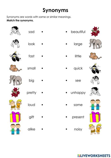 Synonyms And Antonyms Online Exercise For 6 Grade Synonym Worksheet 6th Grade - Synonym Worksheet 6th Grade