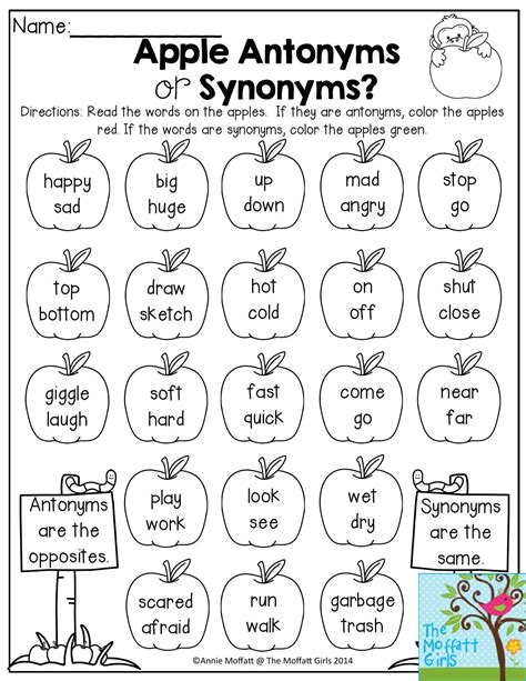 Synonyms And Antonyms Printable Grammar Game For Ks2 Synonyms Worksheet Grade 7 - Synonyms Worksheet Grade 7