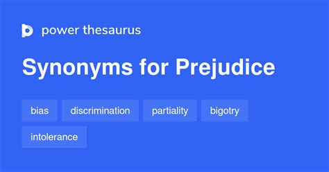 Synonyms For Prejudice