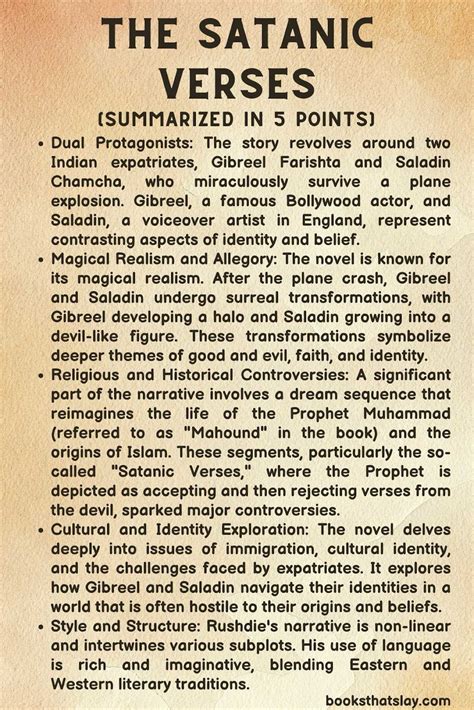 Synopsis Of Satanic Verses