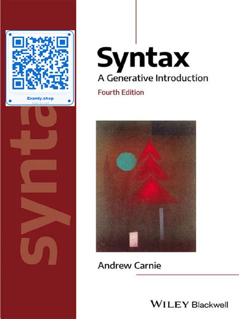syntax a generative introduction 4th edition