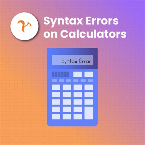 syntax error Syntax, Error, Student
