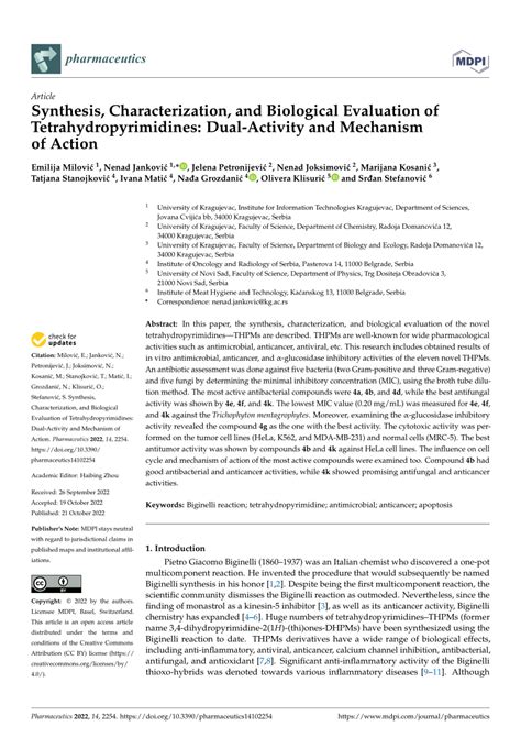 Synthesis Characterization And Evaluation Of Ijrpc