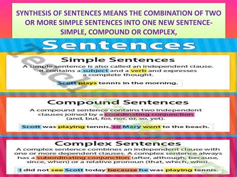 Synthesis Of Sentences