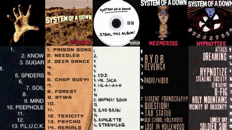 system of a down discography tpb