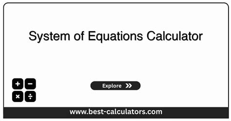 System Of Equations Calculator