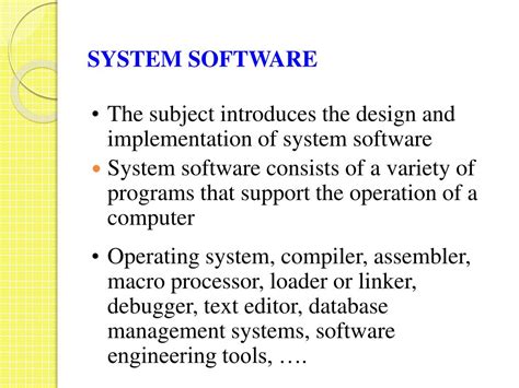 System Software An Introduction To Systems Programming 3rd Edition