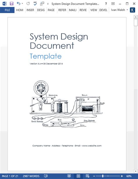 Read Online System Design Document Template 