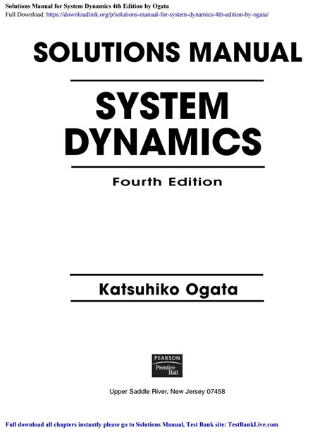 Read System Dynamics Palm Solutions Manual Chapter 4 
