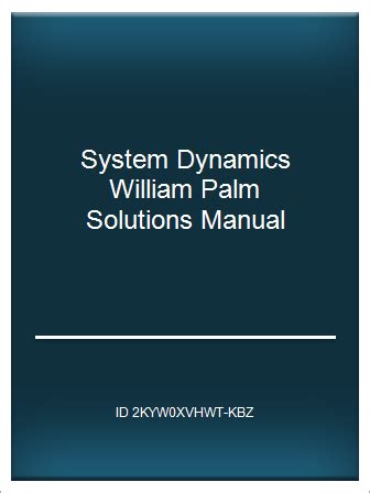 Read Online System Dynamics William Palm Solution Manual Rar Pdf 