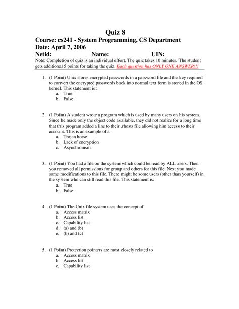 Full Download System Programming Multiple Choice Questions With Answers 