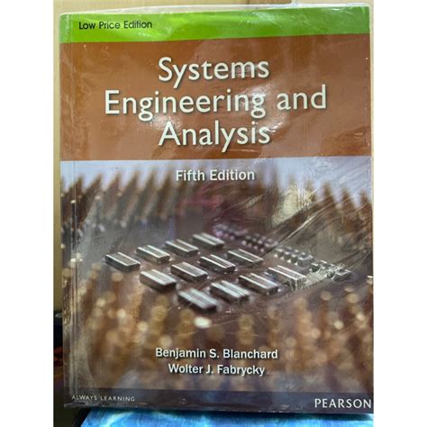 Download Systems Engineering Analysis 5Th Edition Benjamin 