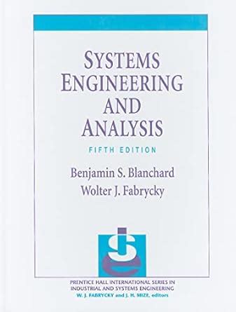 Full Download Systems Engineering Analysis Blanchard 7Th 