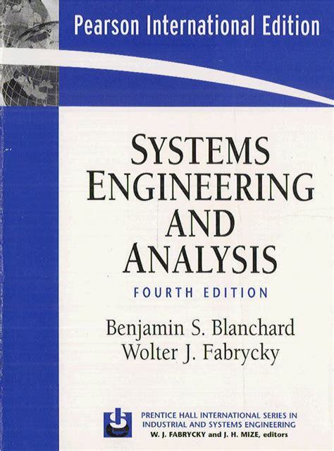 Read Systems Engineering And Analysis Usa 