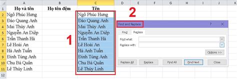 tách họ tên trong excel | 4 cch tch ct h v tn