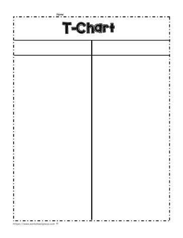 T Chart Graphic Organizer Free Printable Pdf Chomping 3 Column T Chart Template - 3 Column T Chart Template