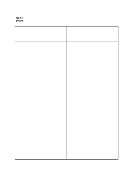 T Chart Template Online Or Editable And Printable 3 Column T Chart Template - 3 Column T Chart Template