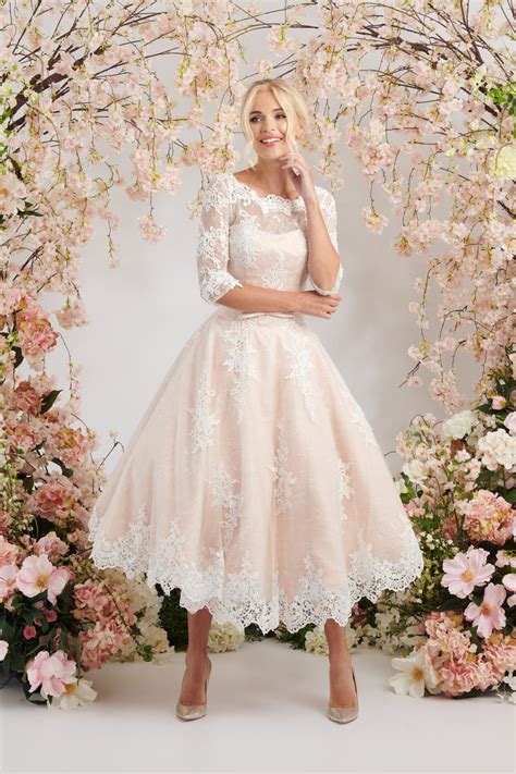 T Length Wedding Dresses For 2nd Marriage