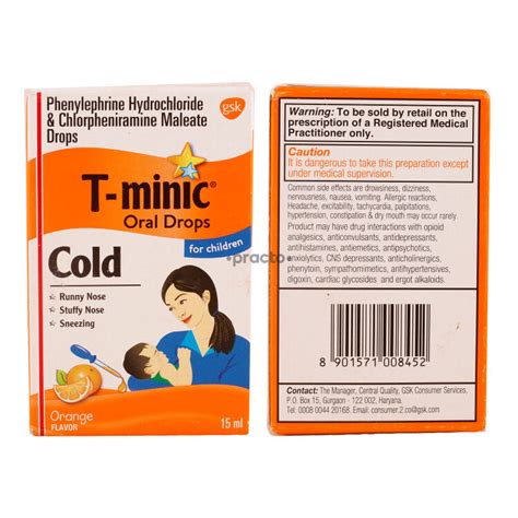 T Minic Drops Dosage Chart