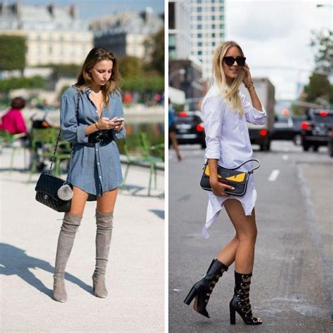 T Shirt Dress With Boots
