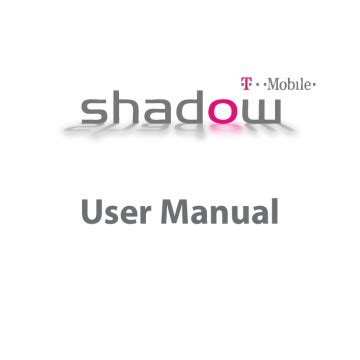 Full Download T Mobile Shadow User Guide 