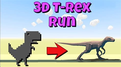 t-rex game 3d | Tr Khng long TRex Chrome 3D elgooG