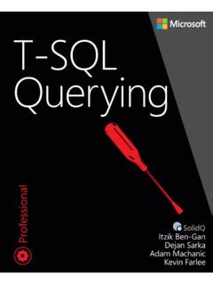 Read Online T Sql Querying Pearsoncmg 