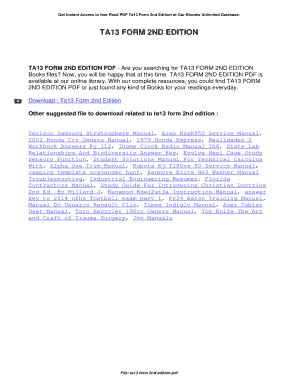 Download Ta13 Form 2Nd Edition 