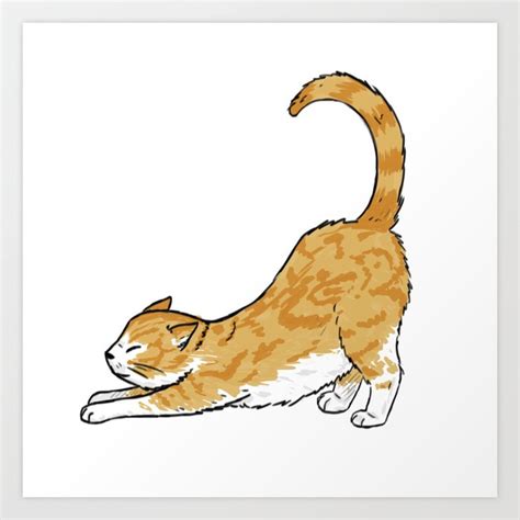 tabbycatstretchingart Cat stretching, Tabby cat, Cat sketch