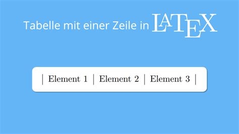 Tabel Latex