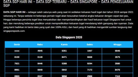 TABEL DATA SGP - Live Draw Sgp 4D Prize: Result Sgp 2024 | Live Sgp Tercepat | Live