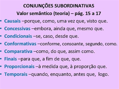 Tabela Das Conjunções
