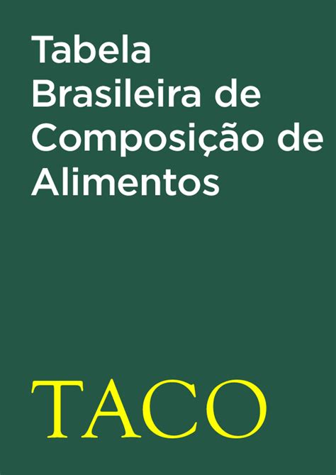 Tabela Taco Pdf