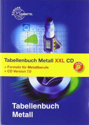 tabellenbuch metall xxl cd tabellenbuch formelsam