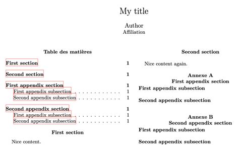 table of contents Adding appendices in toc using apa7 package TeX