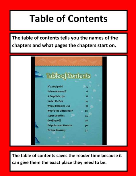 Table Of Contents Activity Teacher Made Twinkl Table Of Contents Worksheet - Table Of Contents Worksheet