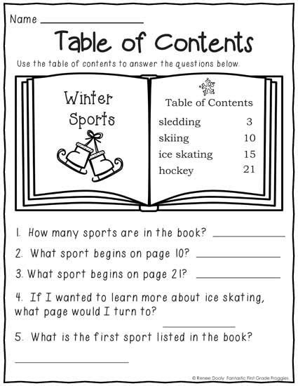Table Of Contents And Index Worksheet Live Worksheets Table Of Contents Worksheet - Table Of Contents Worksheet