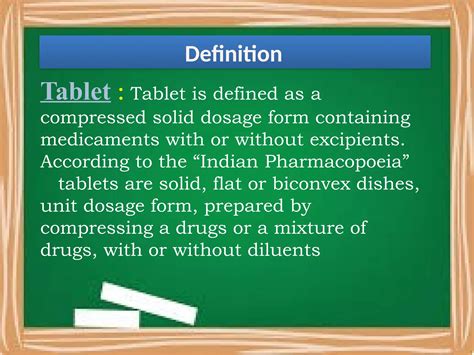 Tablet Definition Pharmacy
