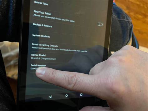 Tablet Serial Number