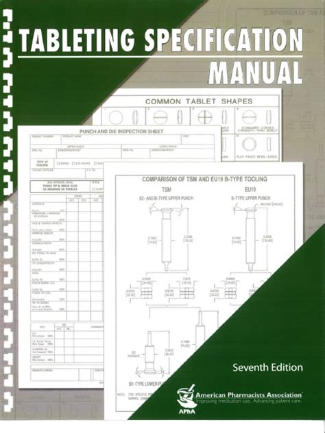 Read Tableting Specification Manual 7Th Edition Entire 