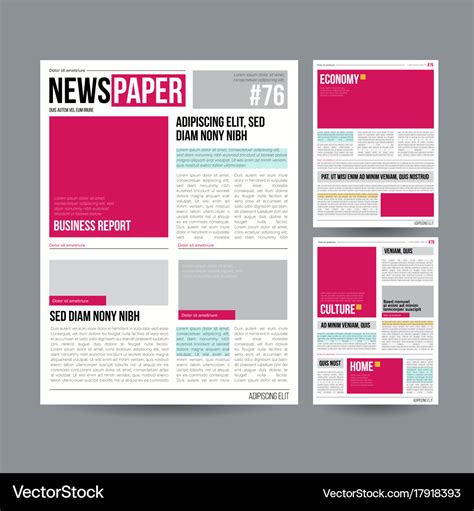 Read Tabloid Newspaper Template 
