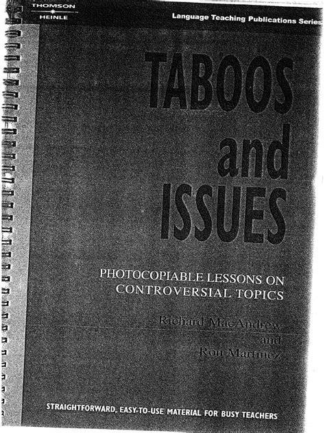 Taboos And Issues