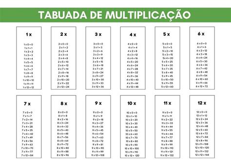 Tabuada Do 35