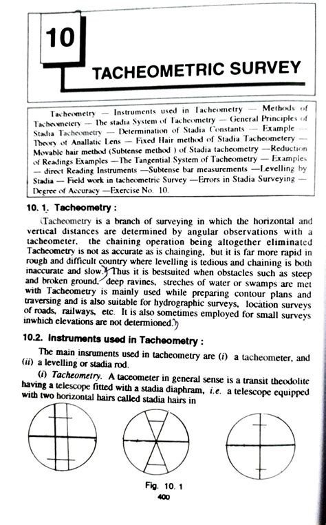 Tacheometric Problem And Solution