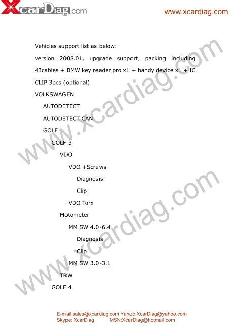 tacho pro support car list