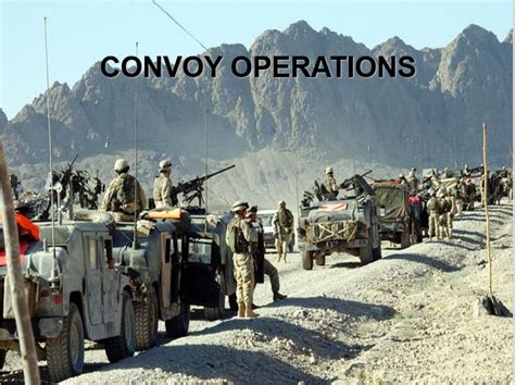Tactical Convoy Operations Powerpoint
