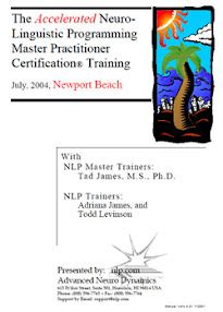 Read Tad James Nlp Master Practitioner Manual 