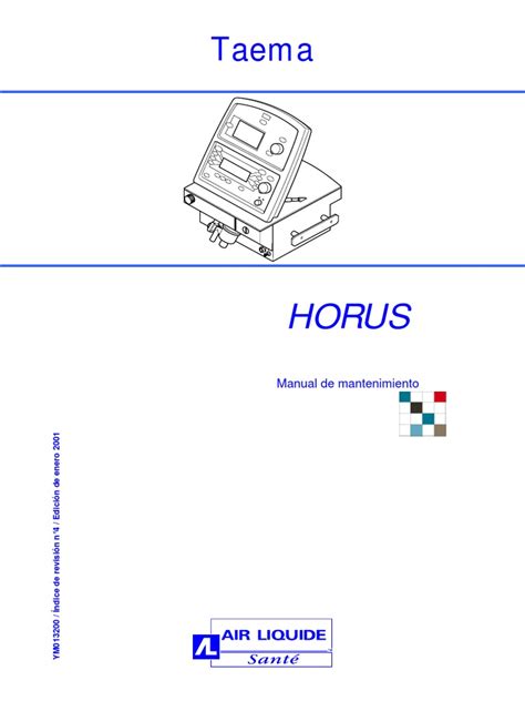 Read Online Taema Horus 4 Ventilator Service Manual 